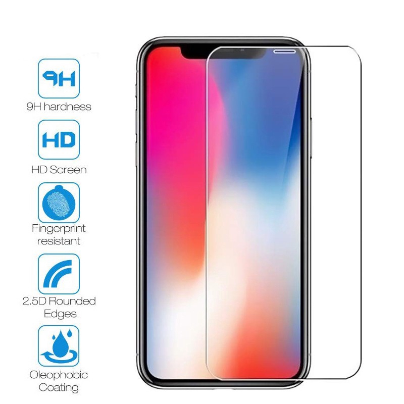 Kính cường lực cho iPhone 12 13 Pro Max 11 XS XR X 6 6S 7 8 Plus SE 2020