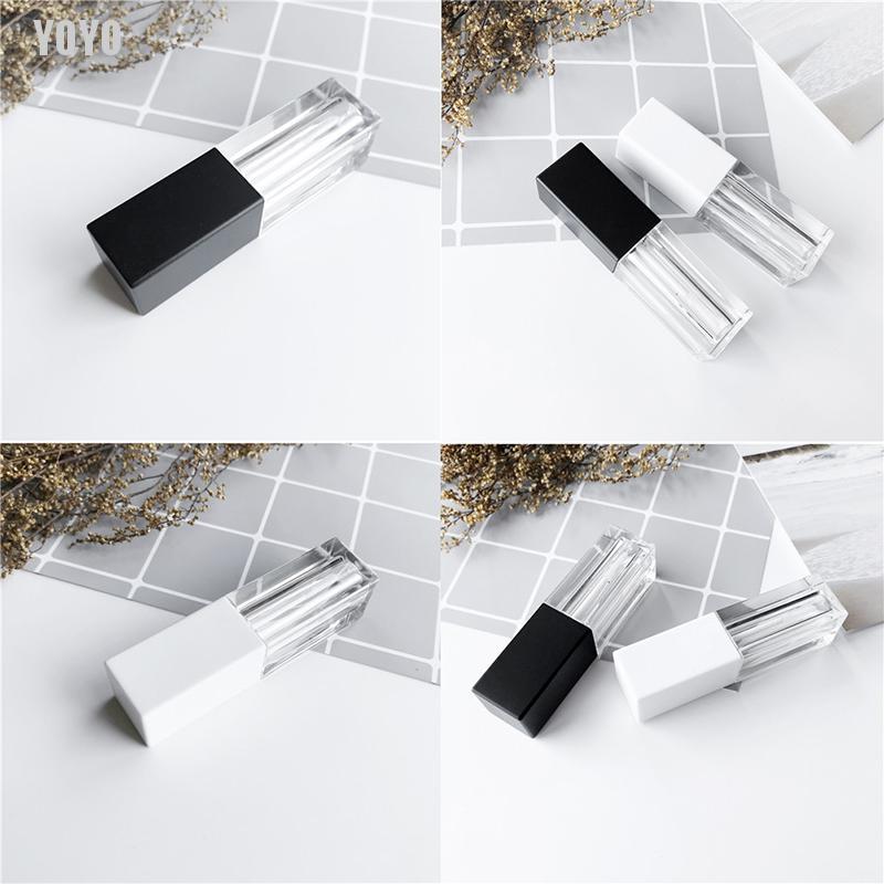 [Hàng mới về] Ống đựng son rỗng trong suốt có nắp đậy tiện dụng chất lượng cao
