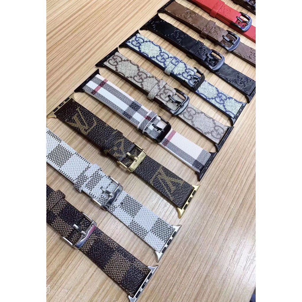 Dây đeo Apple Watch Strap 38/40mm 42/44mm Dây đeo thiết kế thời trang bằng da mềm, bền cho iWatch Series SE 6/5/4/3/2/1