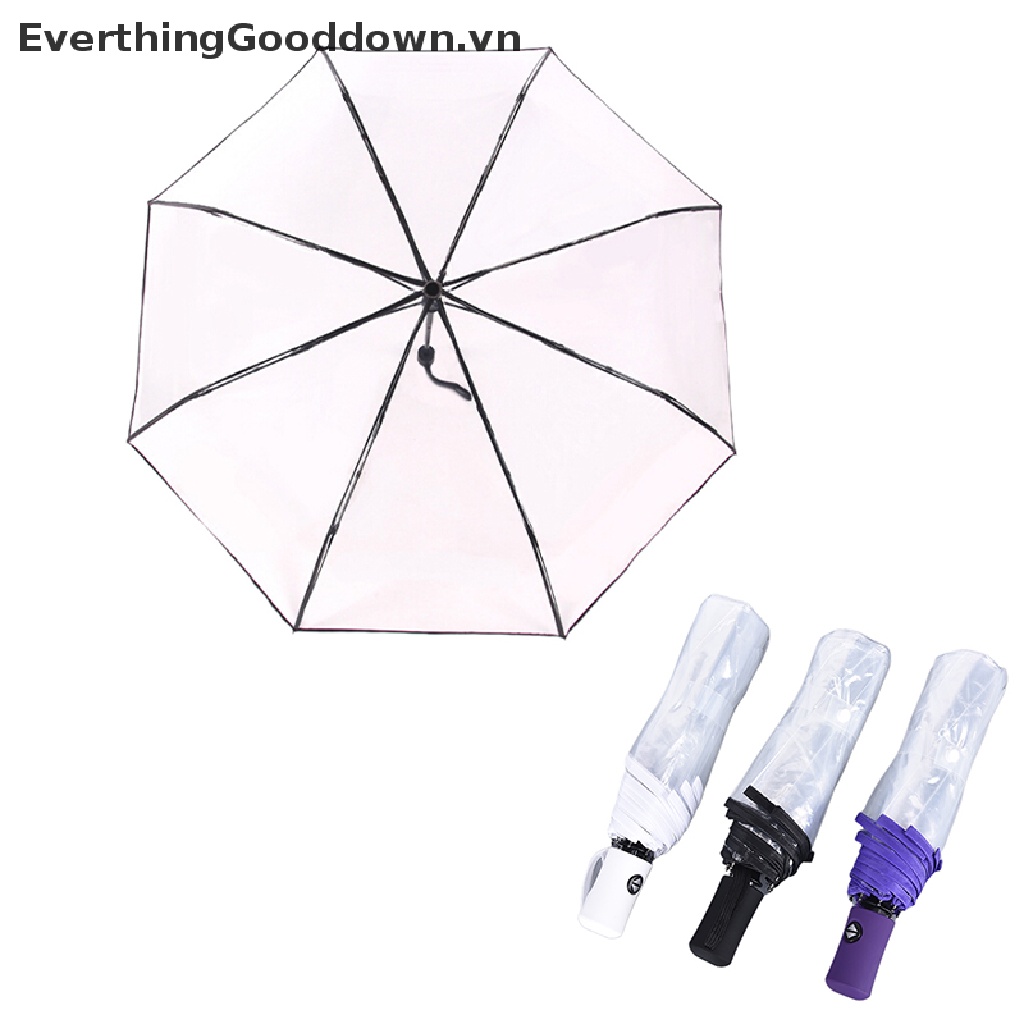 Everthinggood Dù Trong Suốt Đóng Mở Tự Động Chống Gió Nhỏ Gọn