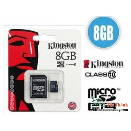 Thẻ nhớ MicroSD Kingston 8BG Box Class 10