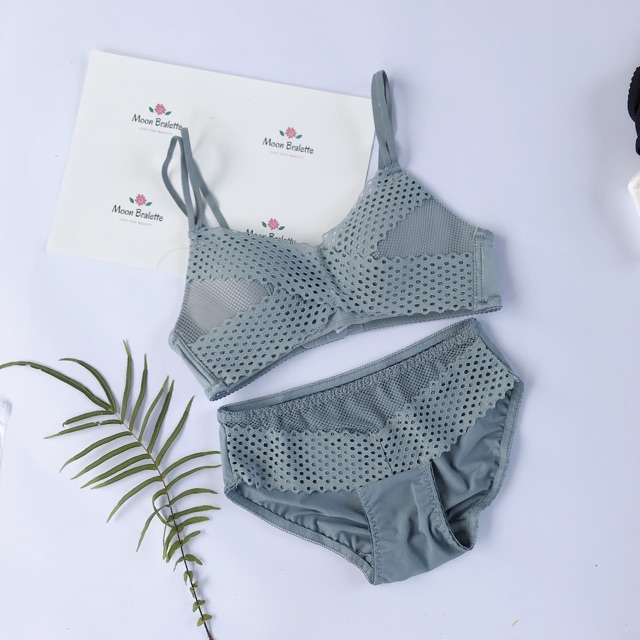 Bộ đồ lót ren đáp chéo Angle's Wing siêu ngọt ngào quyến rũ , áo ngực ren nữ AR76 | BigBuy360 - bigbuy360.vn