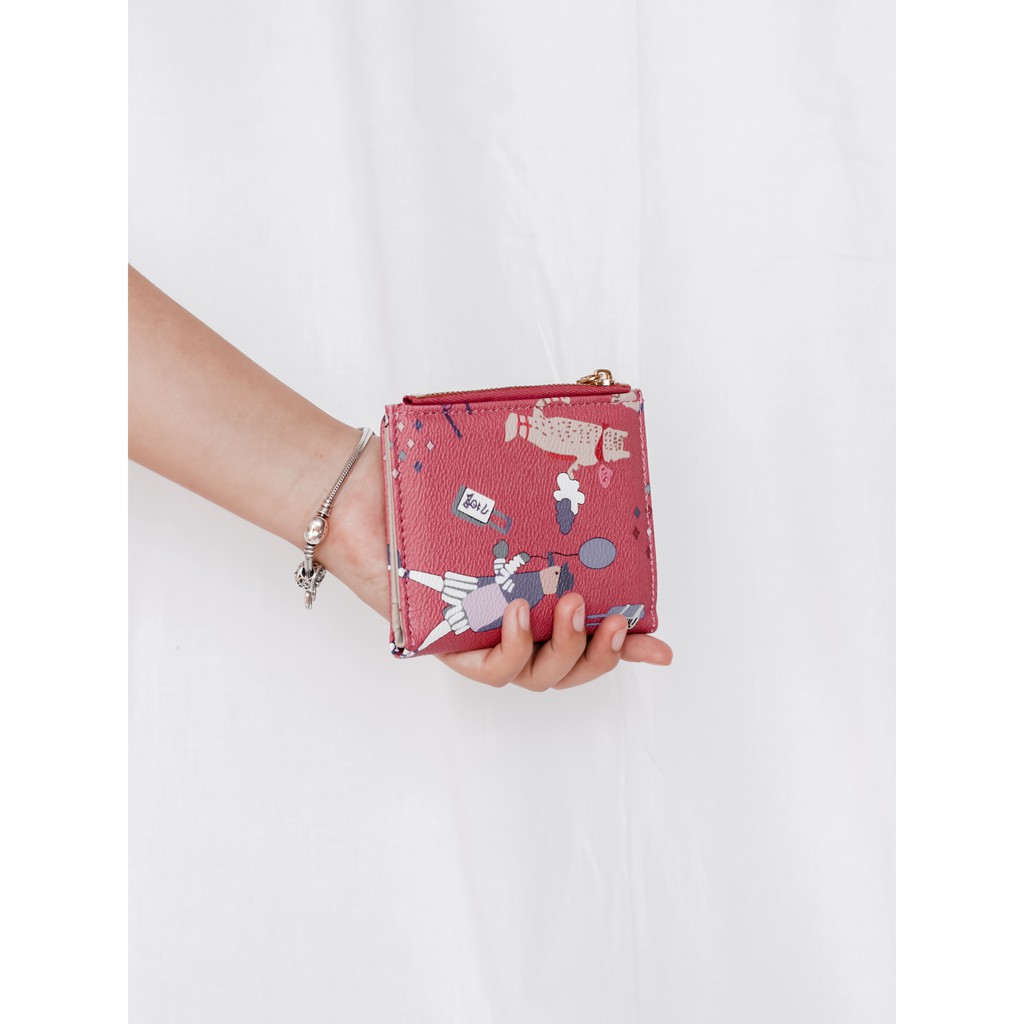 Korean Cartoon Zip Wallet - Ví cầm tay