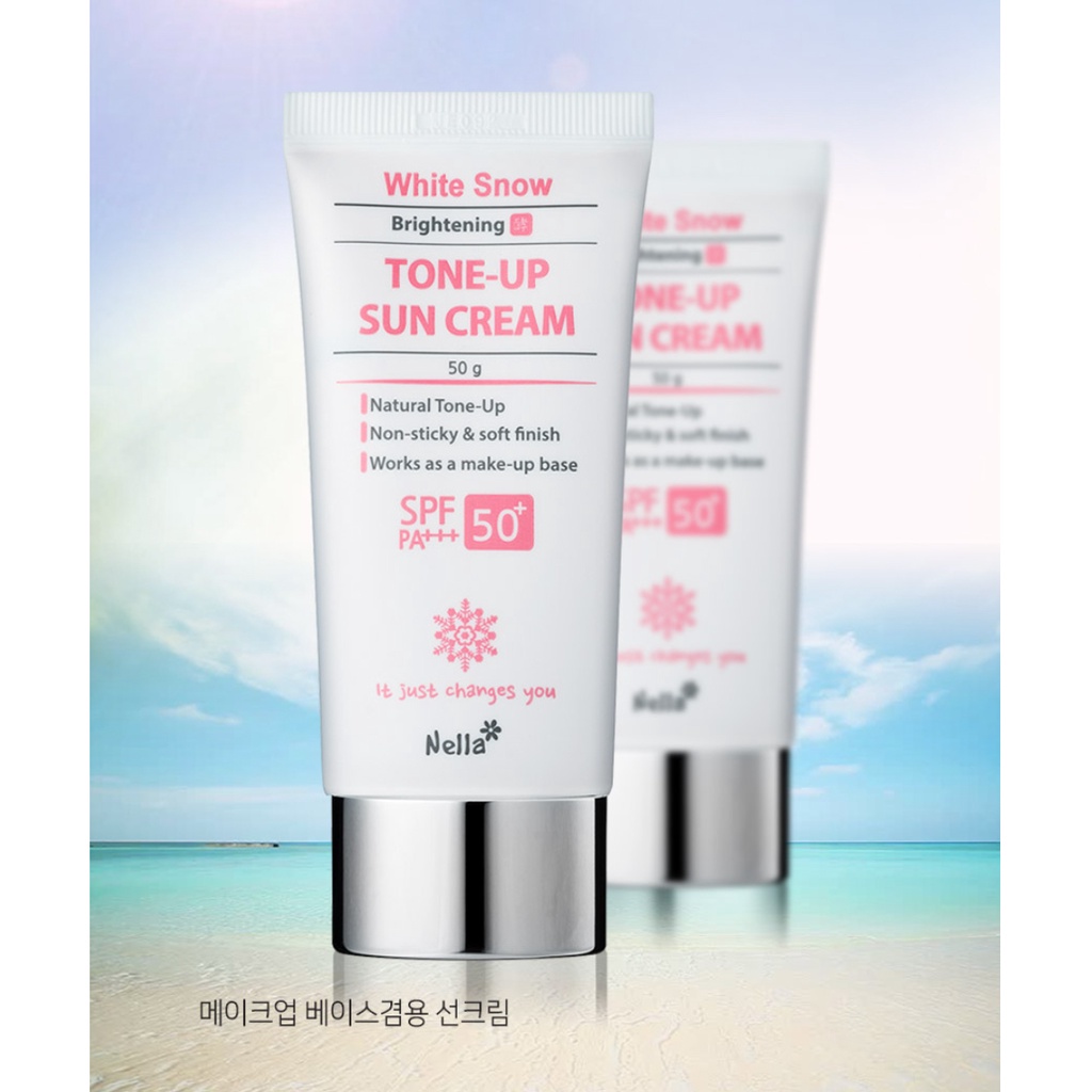 Kem chống nắng Nella White Snow nâng tông màu da 50g