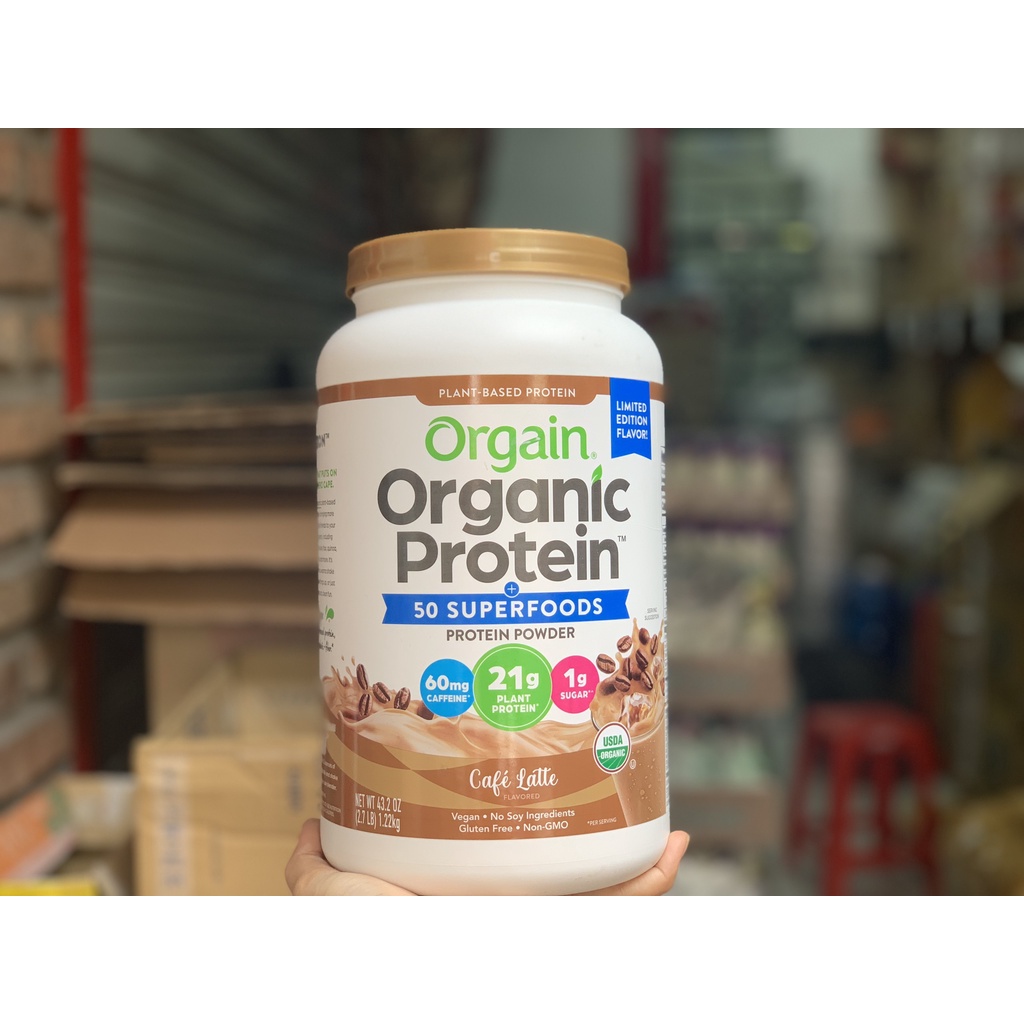 Bột protein thực vật hữu cơ- Orgain hàng Mỹ