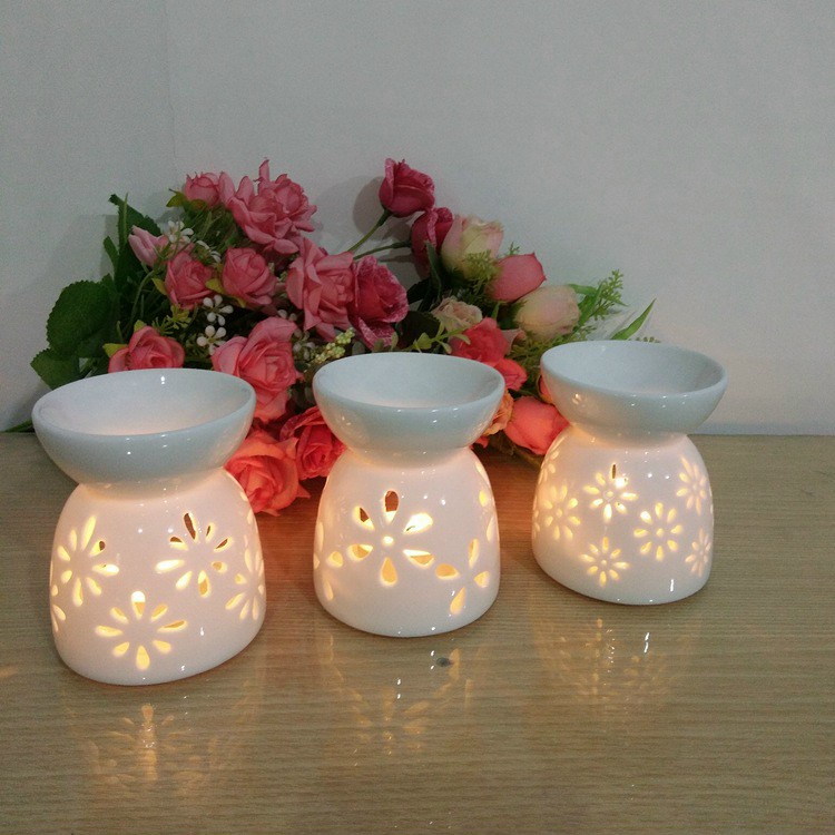 Đèn Xông Tinh Dầu Đốt Bằng Nến Bát Tràng, Đèn Decor Trang Trí Phòng