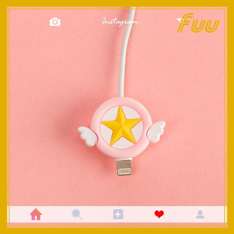 Nút bảo vệ đầu cáp sạc, tai nghe Sakura Thủ Lĩnh Thẻ Bài  mẫu 3