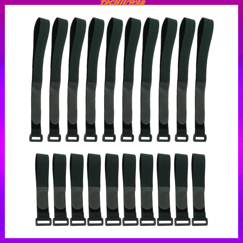 [Tachiuwa2] Set 20 Dây Đai Móc Và Vòng Kẹp Cố Định Dây Cáp Bằng Nylon Gắn Trên Nóc Xe Đạp