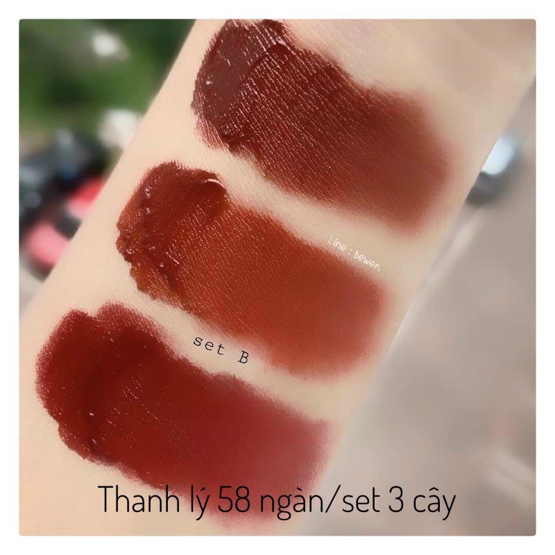 Set 3 Son Kem Lì Her Orange Nội Địa Trung