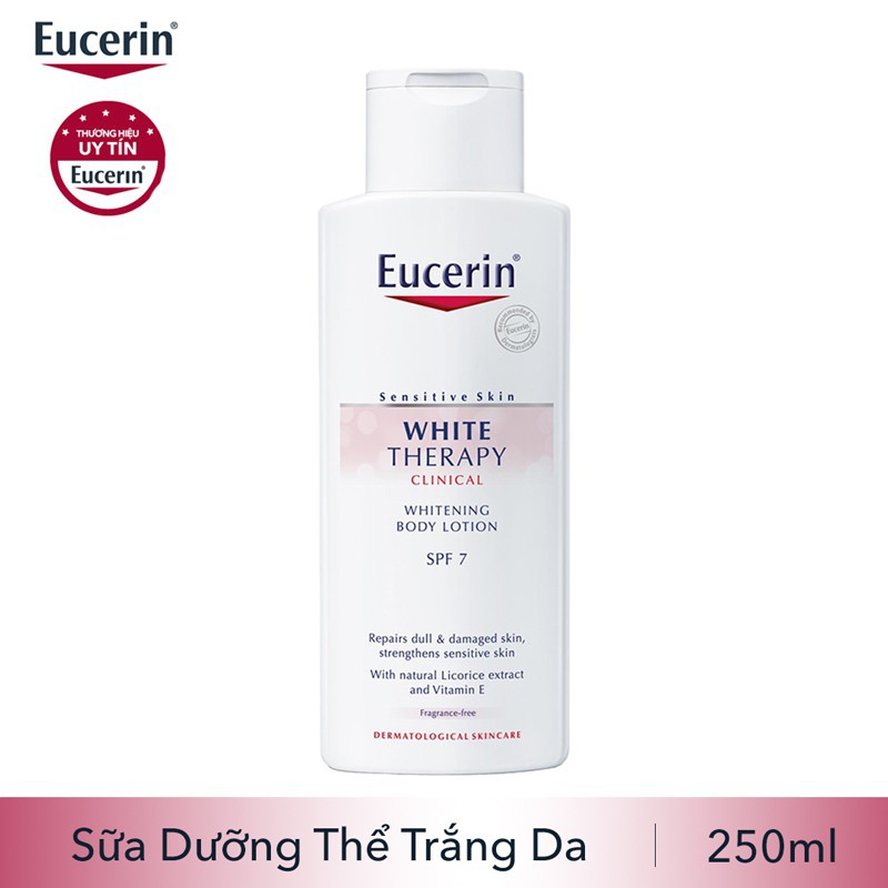 Sữa Dưỡng Thể Trắng Da Eucerin White Therapy  SPF7 250ml “ MẪU MỚI 2020”