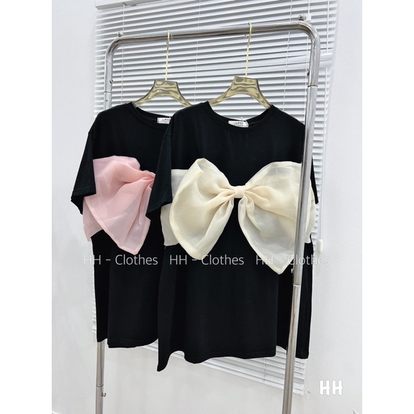 Áo Thun nơ to trước ngực cực đẹp