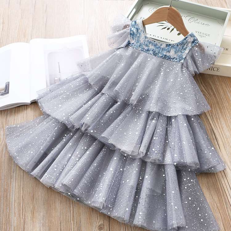 Đầm xòe công chúa xinh xắn cho bé gái