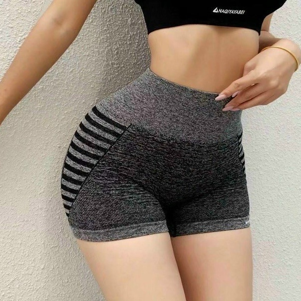 Quần Đùi Dệt Kim Naqi Tập Gym Yoga Nữ Quảng Châu Cao Cấp Bin Sports Q125