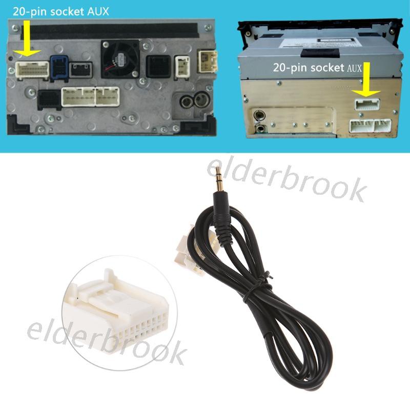Dây Cáp Âm Thanh Mp3 Đầu Cắm 3.5mm Cho Xe Hơi Toyota