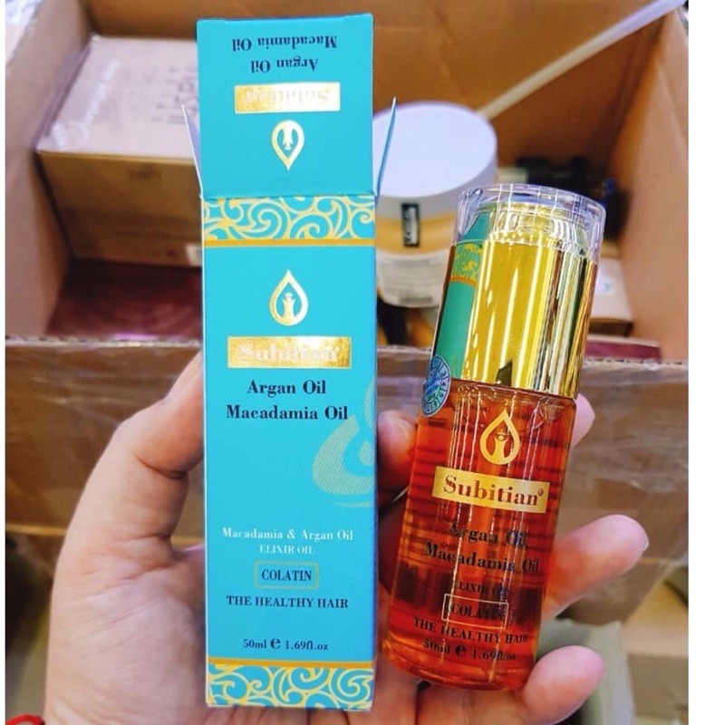 [Chính hãng] Tinh dầu Subitian Argan Oil Macadamia 50ml Italy