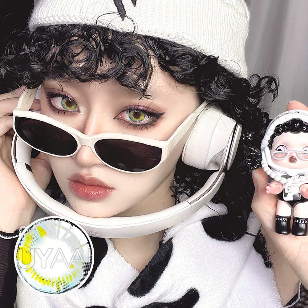 [Hàng mới về] Cặp kính áp tròng trang điểm cosplay anime nhiều màu dùng 1 năm