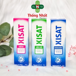 Dung dịch xịt mũi hỗ trợ làm sạch, thông mũi cho người lớn xanh lá, xanh dương XISAT 75ml