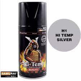 Samurai Hi-Temp Silver 300ml ( H1 & H2)-  Sơn xịt Samurai Chịu nhiệt 600°C