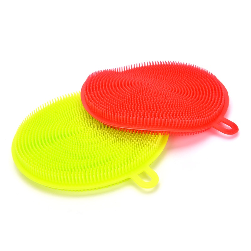 Miếng Rửa Chén Silicone Chống Vi Khuẩn Tiện Lợi