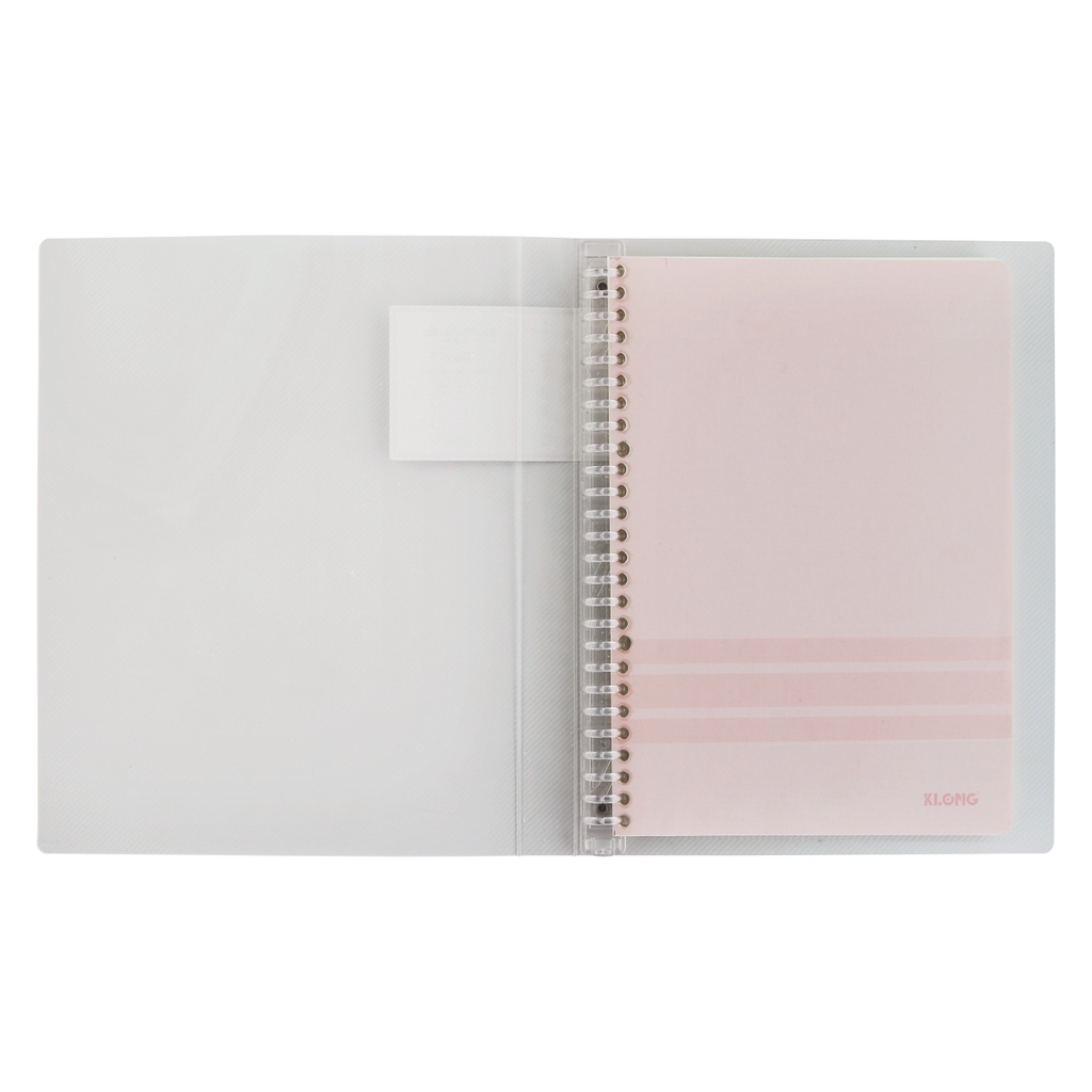 Sổ Binder File Caro - Dot - Kẻ Ngang nhựa kẹp còng  khổ B5 (175 x 250) mm - 100 tờ