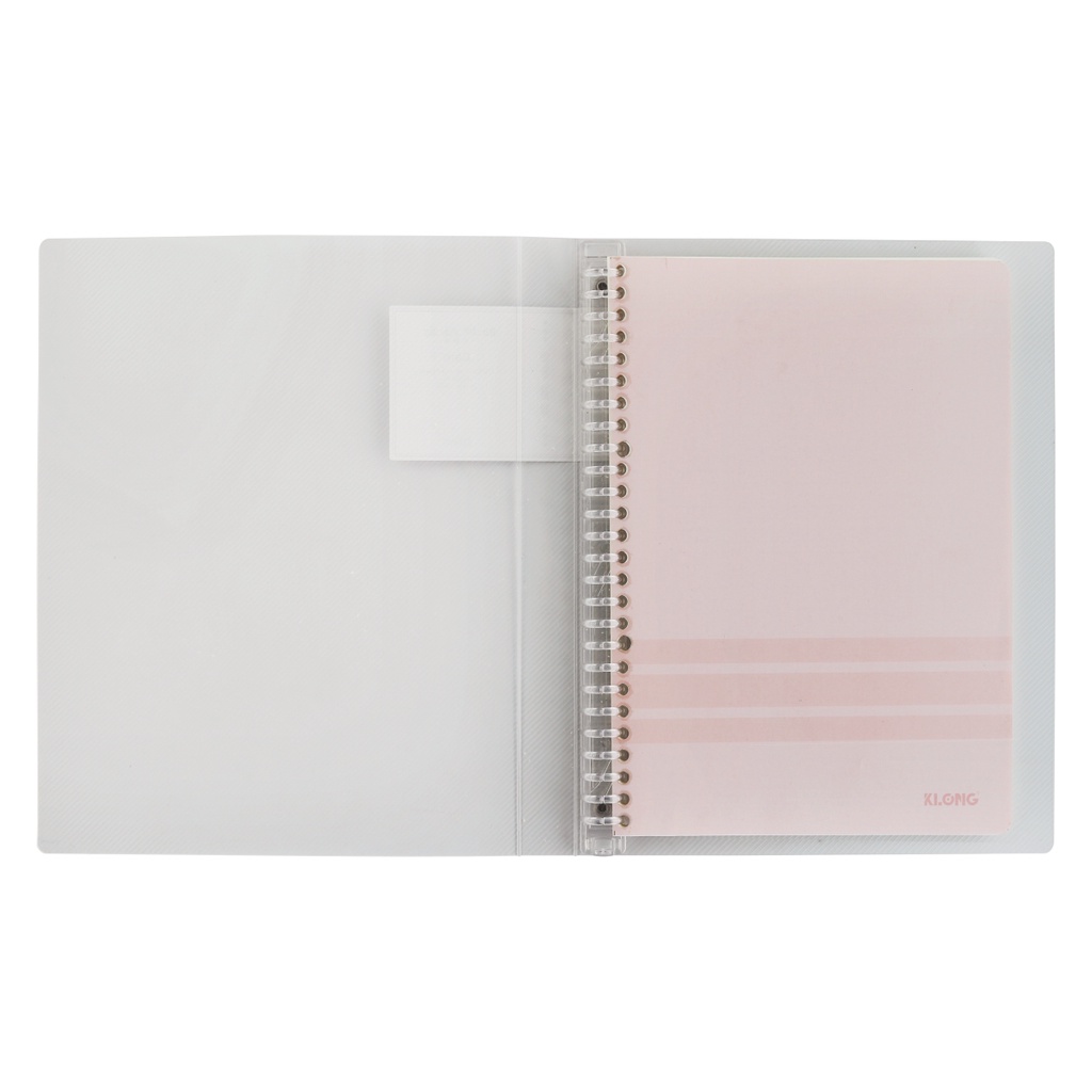 Sổ Binder File Caro - Dot - Kẻ Ngang nhựa kẹp còng  khổ B5 (175 x 250) mm - 100 tờ