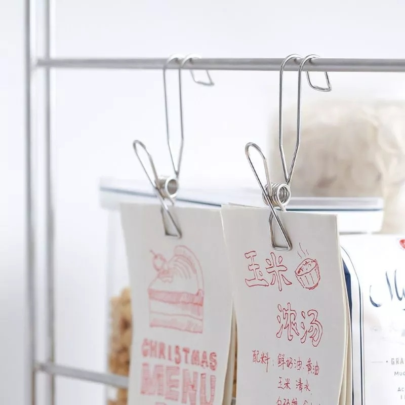 5 Kẹp phơi đồ đa năng bằng thép không gỉ tiện dụng