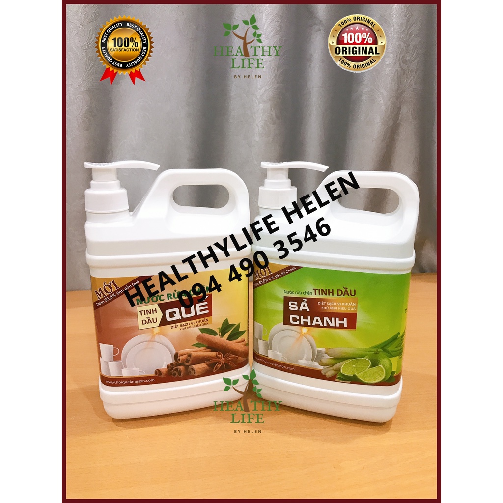 Nước Rửa Chén Quế Sả Chanh Bồ Hòn