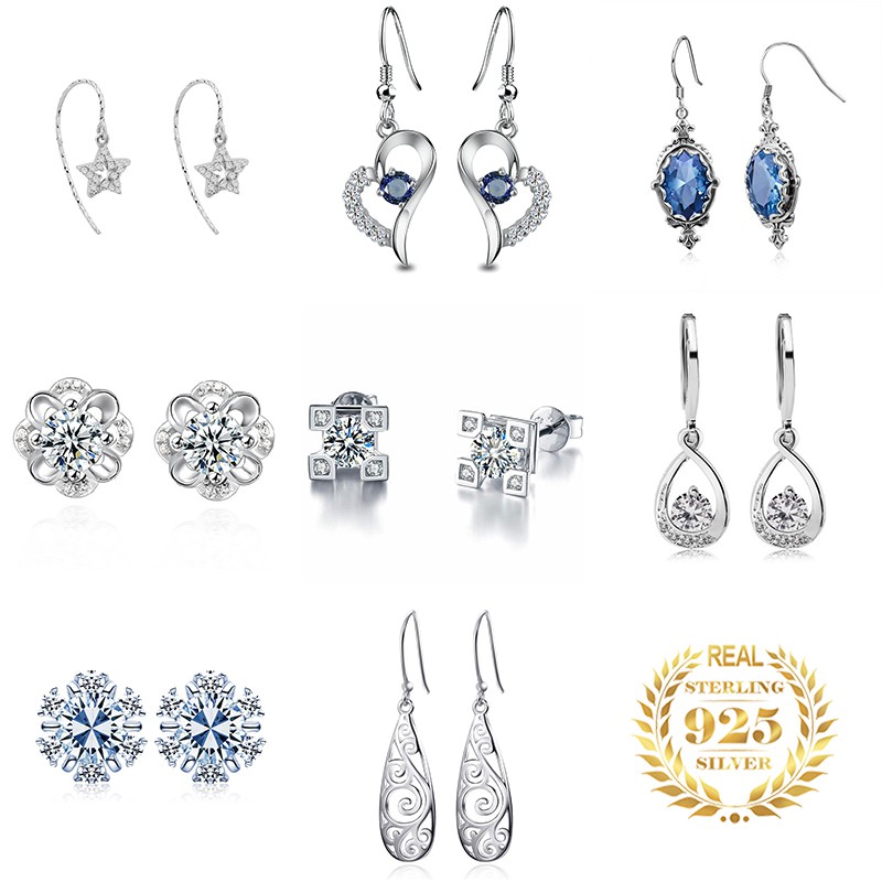 Bông Tai Mạ Bạc 925 Thời Trang Hàn Quốc Ed010