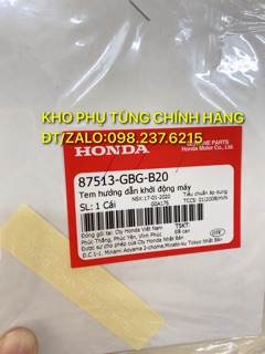 Tem thông số xe máy HONDA