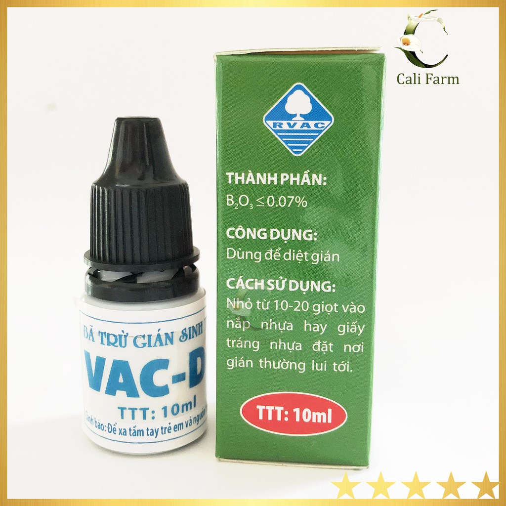 Bả trừ gián sinh học VAC-DG chai 10ml