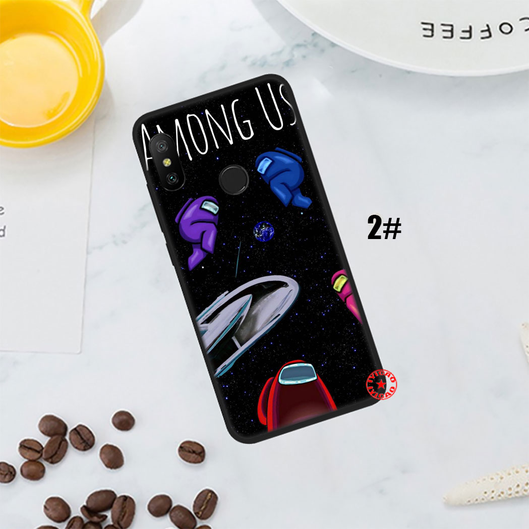 Ốp Điện Thoại Silicon Mềm Họa Tiết Among Us Dễ Thương 9qf Cho Xiaomi Redmi Note 5 6 7 Pro 4x