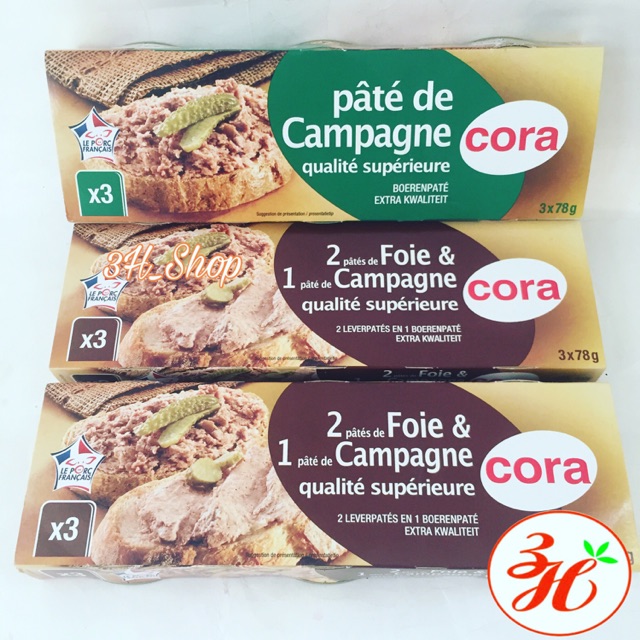 Pate Cora gan heo date T11/22 Pháp