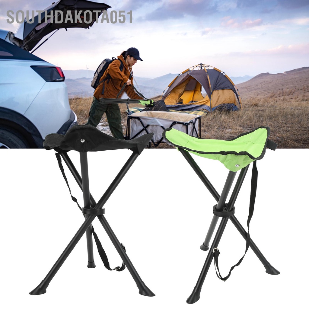 [Hàng Sẵn] Ghế 3 chân gấp gọn Chống Trượt Chịu Lực Tốt 200KG Di Động Cắm Trại / Dã Ngoại【Tennessee052】