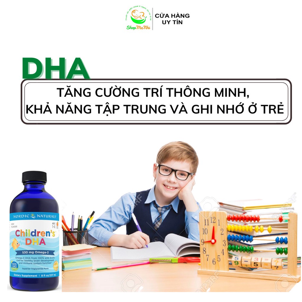 DHA cho trẻ từ 1 tuổi Nordic Naturals Children DHA 119ml.