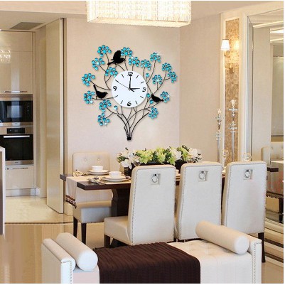 shop anh toàn Đồng Hồ Treo Tường Trang Trí Phòng Khách - Đồng hồ chim vàng anh JT