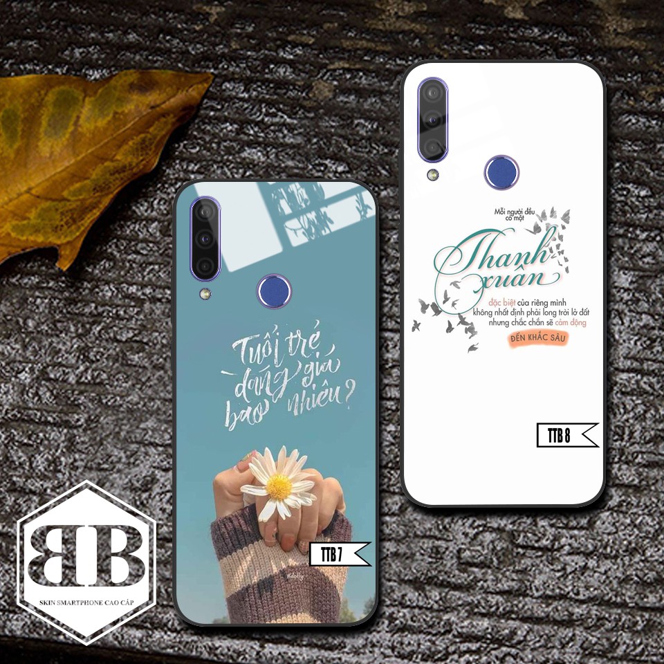 Ốp lưng kính cường lực Vsmart Joy 3 in hình theo yêu cầu,thêm chữ,thêm họa tiết k mất phí