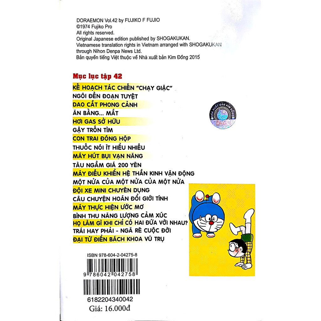 Sách - Truyện Doraemon - Tập 42