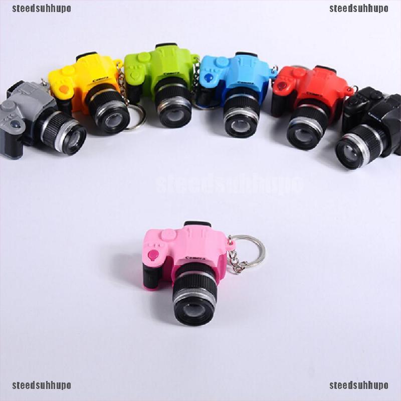 (SPVN---NEW)Cute Mini Toy Camera Charm Keychain With Flash Light&Sound Effect Gift