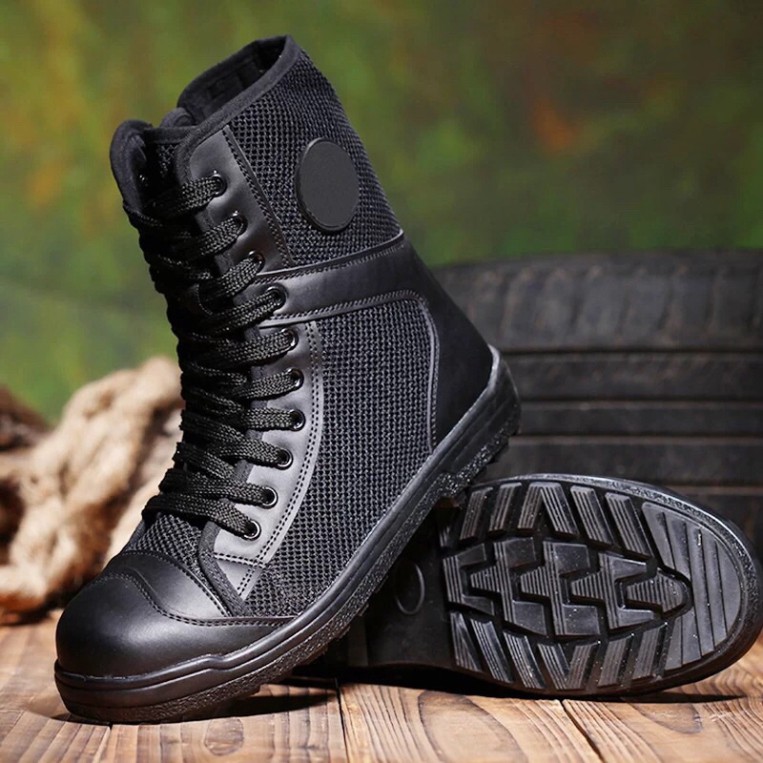 Giày Boot LÍNH MỸ SWAT Cao Cổ Phong Cách Quân Đội (HÀNG ORDER)