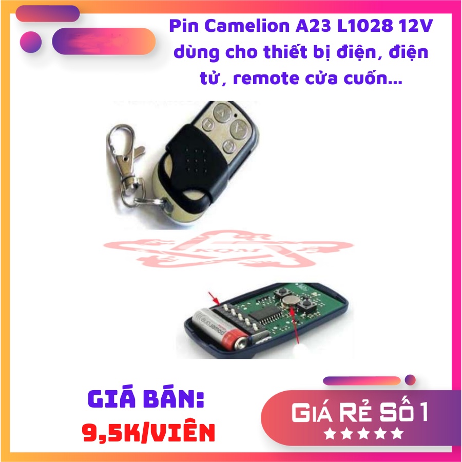 >Mới< Pin A23 12V Camelion Alkaline - dùng cho chuông cửa, cửa quấn, điều kiển từ xa...