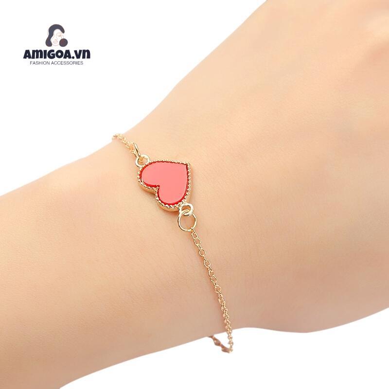 Vòng Đeo Tay Họa Tiết Cỏ Bốn Lá/Trái Tim/Lá