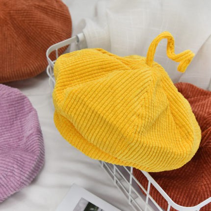 Nón beret Vải Nhung Thời Trang Hàn Quốc Cho Nữ