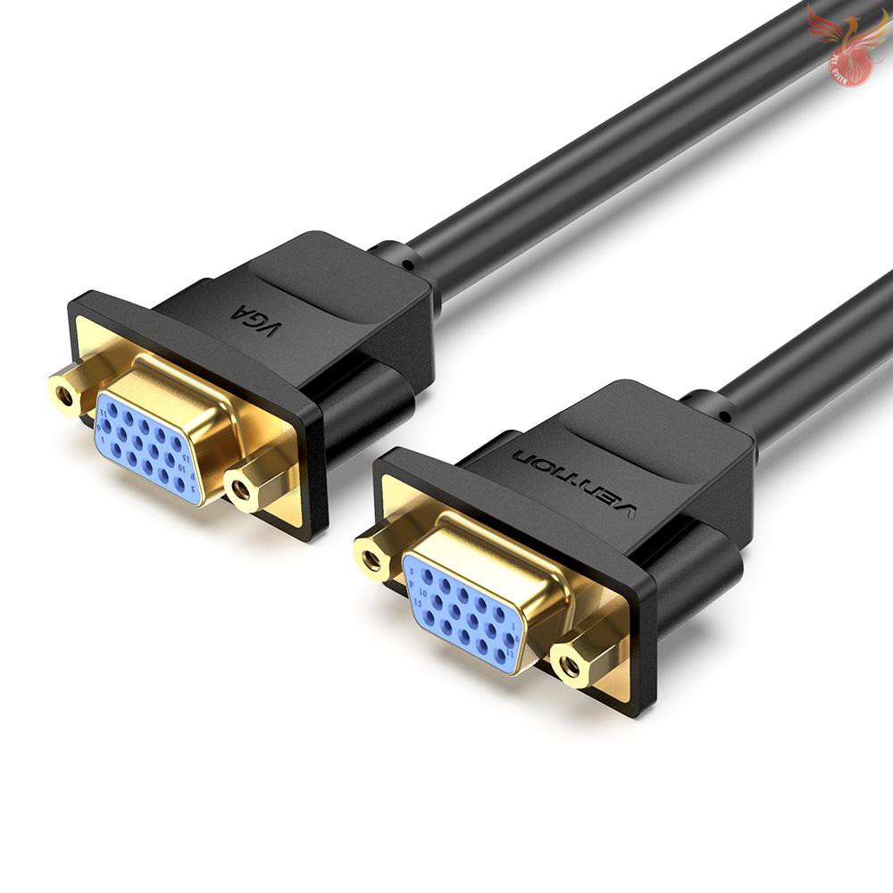 Dây Cáp Mở Rộng Vention Dahf Vga 1080p Mạ Vàng Dài 1m Cho Màn Hình Máy Chiếu Tv