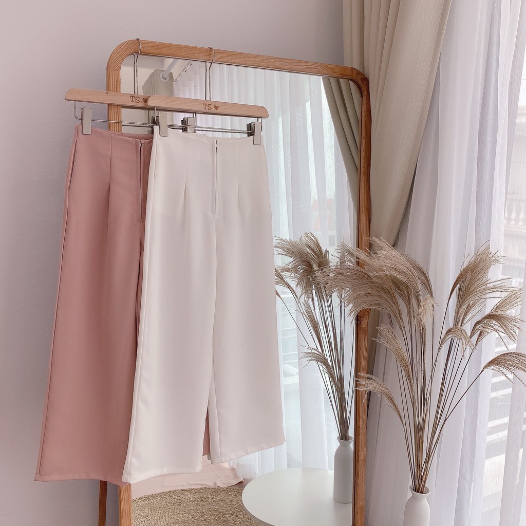 QUẦN CULOTTES ỐNG RỘNG [Free Ship] quần suông vải tuyết mưa cao cấp, quần tây ống rộng mẫu mới thiết kế khóa trước