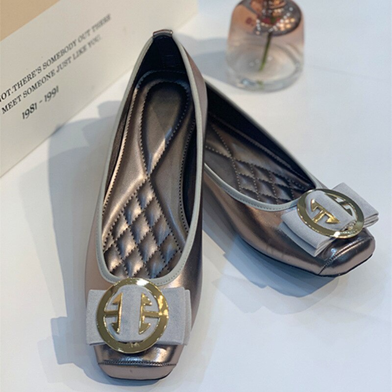 Giày bệt mũi vuông cổ điển cho nữ size lớn 35-44