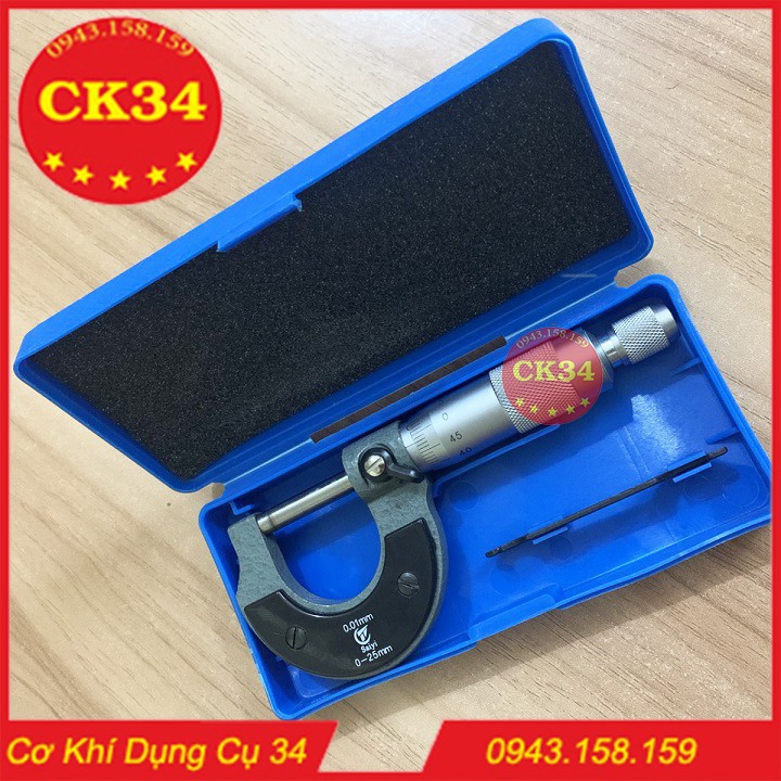 Các loại thước panme. Thước Panme Cơ Khí, đo dây đồng Thước Panme Đo Ngoài 0 - 25mm