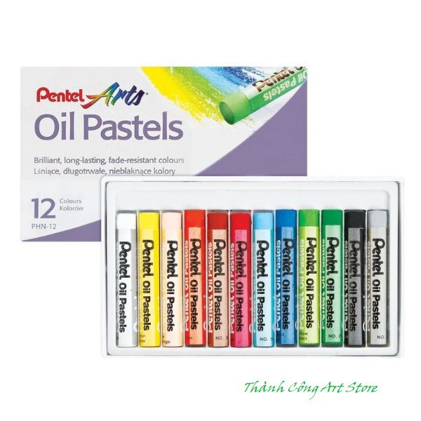 [TC Art Store] Màu Sáp Dầu Pentel, Oil Pastels, Sáp màu