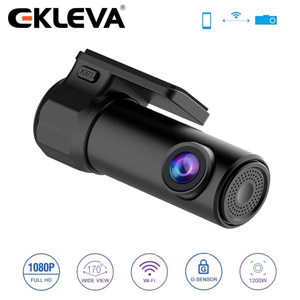 Camera hành trình EKLEVA cỡ nhỏ không dây kết nối wifi cho xe hơi