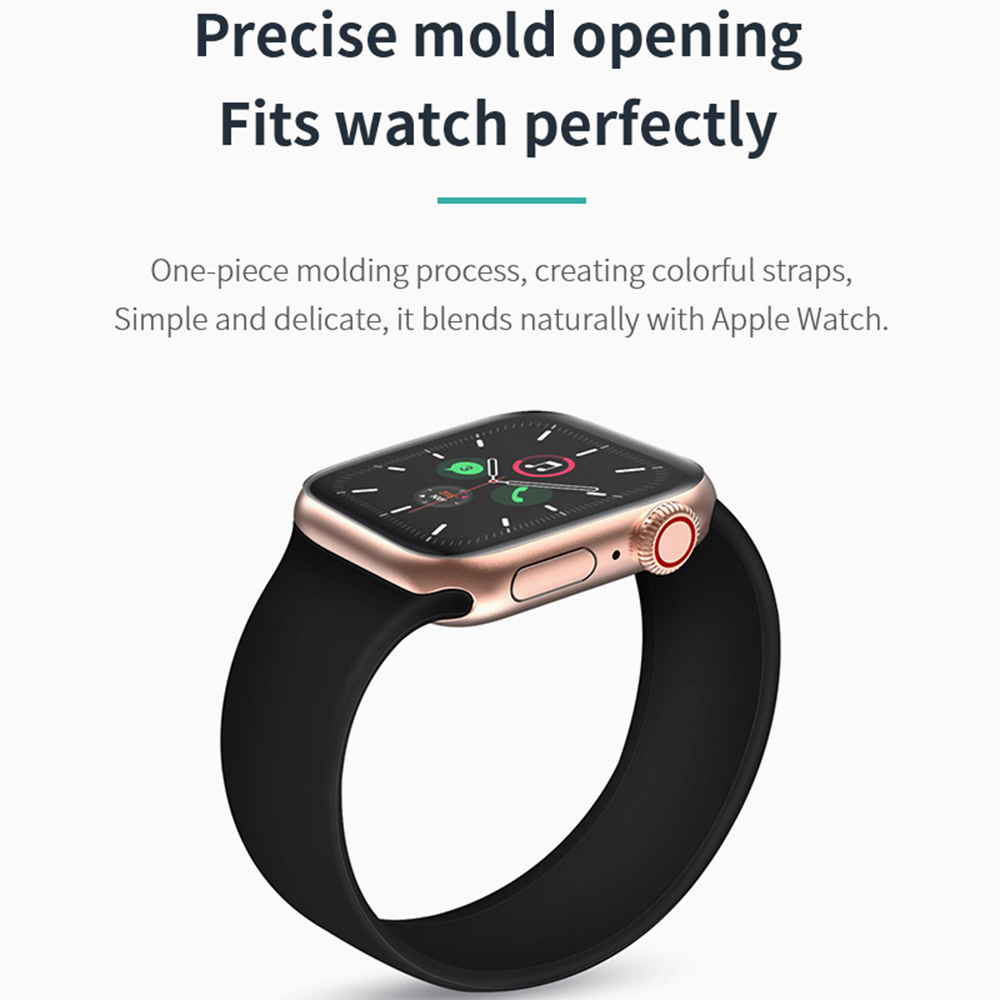 Dây Đeo Silicon Cho Đồng Hồ Thông Minh Apple Watch 1 / 2 / 3 / 4 / 5 / 6 / Se