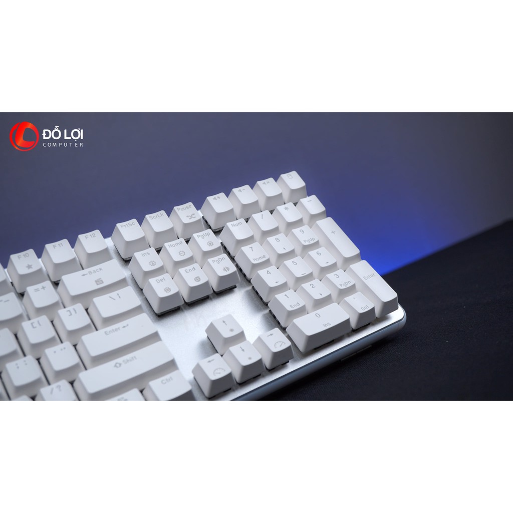 Bàn phím cơ Royal Kludge RK-918 Led RGB Trắng - White/Cherry Switch